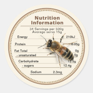 Mini Australie étiquette d'information sur la nutr