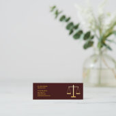 Mini AVOCAT - carte de visite (Debout devant)