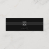Mini Avocat de monogramme - carte de visite (Dos)