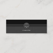 Mini Avocat de monogramme - carte de visite (Dos)