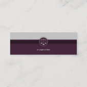Mini Avocat de monogramme - carte de visite (Dos)