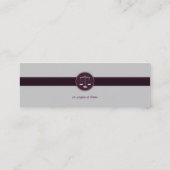 Mini Avocat de monogramme - Carte de visite (Dos)