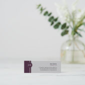 Mini Avocat de monogramme - Carte de visite (Debout devant)