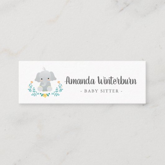 Mini Babysitter carte de visite mignonne (Devant)