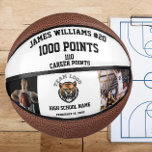Mini Ballon De Basket 1000 Points Jalon Avec Photos Personnalisées<br><div class="desc">Ce basketball commémoratif customisé est le cadeau idéal pour n'importe quel joueur ou fan de basket. Le ballon est imprimé avec "1000 points" à côté d'un nom personnalisé et d'un logo de numéro de maillot, ce qui en fait un souvenir unique et spécial qui célèbre une réalisation inoubliable. Que vous...</div>