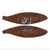 Mini Ballon De Basket #1 Papa aspect cuir (Panneaux)