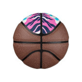 Mini Ballon De Basket Abstract Dream Wave – Vibrant Surreal Flow (Droite)