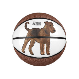 Mini Ballon De Basket Airedale terrier dog cartoon