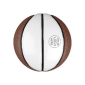Mini Ballon De Basket Ajouter simplement votre logo Entreprise (Vertical)
