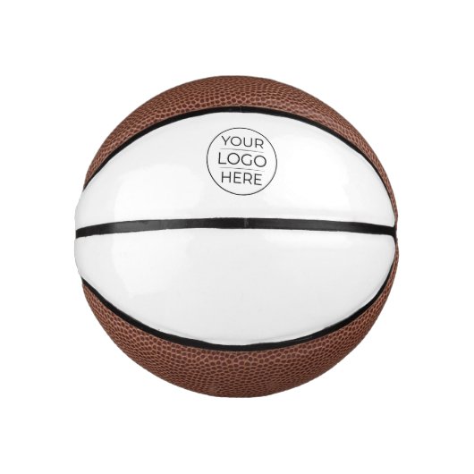 Mini Ballon De Basket Ajouter simplement votre logo Entreprise (Devant)