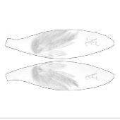 Mini Ballon De Basket ANGEL WINGS Blanc Personnalisé Monogramme (Panneaux)