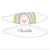 Mini Ballon De Basket Aquarelle Boho personnalisée Arc-en-ciel (Panneaux)