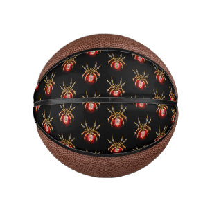 Mini Ballon De Basket Araignée en vapeur noire