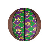 Mini Ballon De Basket Arrière - plan de bijoux Mardi Gras (Vertical)