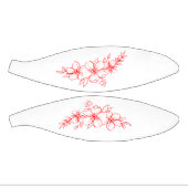 Mini Ballon De Basket Basket-ball avec fleur rouge (Panneaux)