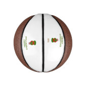 Mini Ballon De Basket Basket-ball Noël Cupcake (Vertical)