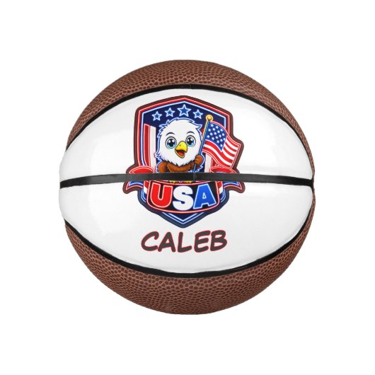 Mini Ballon De Basket Basket-ball USA (Devant)