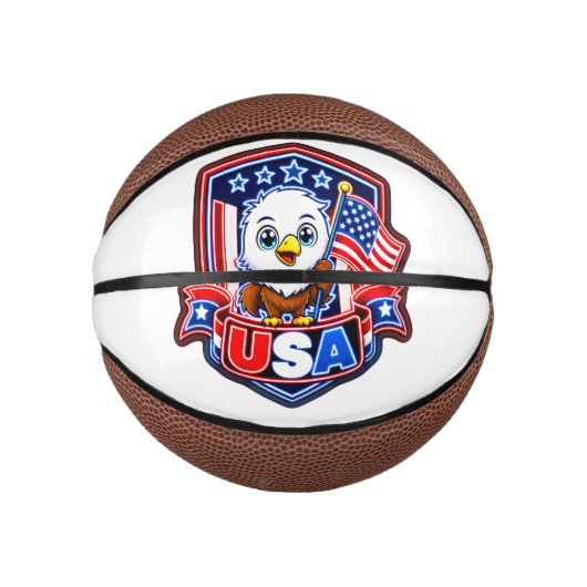 Mini Ballon De Basket Basket-ball USA (Devant)