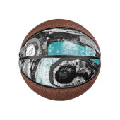 Mini Ballon De Basket Basketball - Flux Abstrait de Surface Actuelle (Devant)