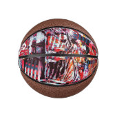 Mini Ballon De Basket Basketball – Fragmented Pulse (Devant)