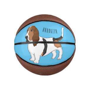 Mini Ballon De Basket Basset hound dessin de chien