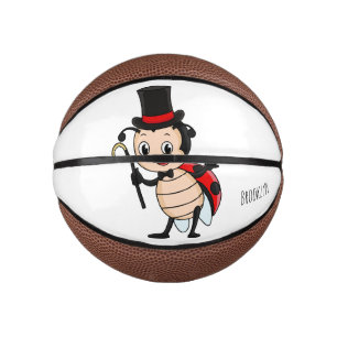 Mini Ballon De Basket Bébé mignon avec chapeau et dessin animé de cravat