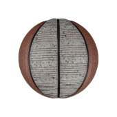 Mini Ballon De Basket Béton Gris Cimetière Trottoir (Vertical)