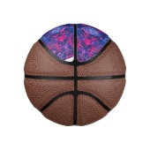 Mini Ballon De Basket Bisexual Dragon Damask - Bi Pride Drapeau Couleurs (Droite)