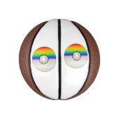 Mini Ballon De Basket Blank CD disc With Rainbow (Vertical)