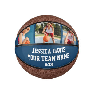 Mini Ballon De Basket Bleu marine personnalisé pour l'équipe de sport