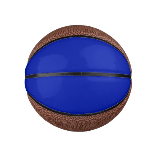 Mini Ballon De Basket Bleu (Pantone) (couleur solide) (Devant)