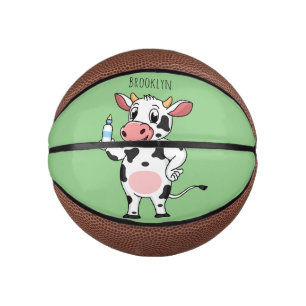 Mini Ballon De Basket Bonne vache avec dessin animé de biberon