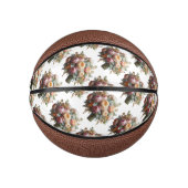 Mini Ballon De Basket Bouquet de pivoines, Citrine et Topaz (Devant)