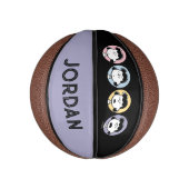 Mini Ballon De Basket cacahuètes | Visages de Lucy (Vertical)