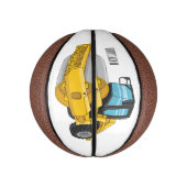 Mini Ballon De Basket Caricature à rouleaux de route (Vertical)