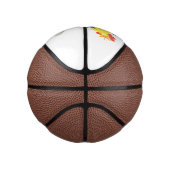 Mini Ballon De Basket Caricature amusante du coq à rames (Droite)