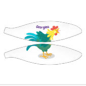 Mini Ballon De Basket Caricature amusante du coq à rames (Panneaux)