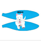 Mini Ballon De Basket Caricature blanche de terrier de l'ouest (Panneaux)