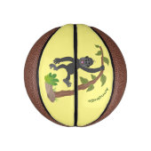 Mini Ballon De Basket Caricature de bébé gorille joyeux (Vertical)