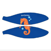 Mini Ballon De Basket Caricature de bulles d'hippocampe orange (Panneaux)