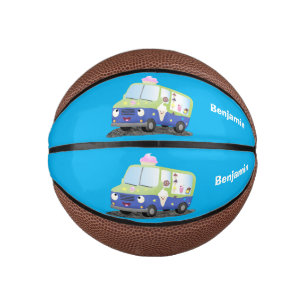 Mini Ballon De Basket Caricature de camion de glace joli