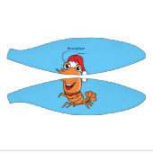 Mini Ballon De Basket Caricature de crevettes de Noël joyeux (Panneaux)