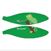 Mini Ballon De Basket Caricature de lézard de caméléon vert joyeux (Panneaux)