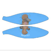 Mini Ballon De Basket Caricature de platypus bébé très heureuse (Panneaux)