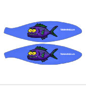 Mini Ballon De Basket Caricature de poisson de Piranha (Panneaux)