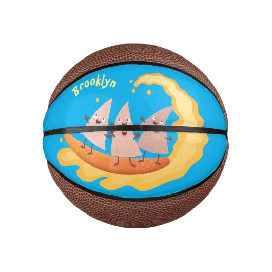 Mini Ballon De Basket Caricature de surf pour chips de maïs mignonette n (Devant)