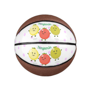 Mini Ballon De Basket Caricature de tomates cerises mûres