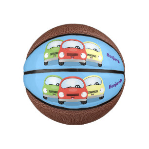 Mini Ballon De Basket Caricature de voitures Cute kawaii