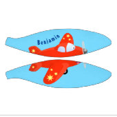 Mini Ballon De Basket Caricature de vol d'avion rouge mignon (Panneaux)