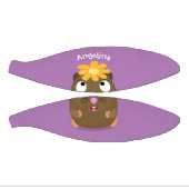 Mini Ballon De Basket Caricature joyeuse de cobaye mignonne (Panneaux)